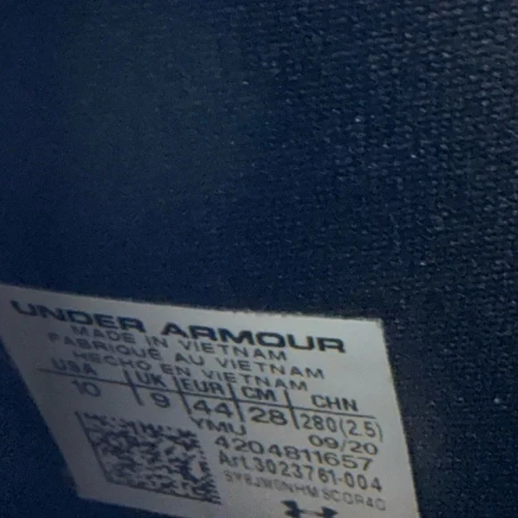 Under Armour Black Slides with White Logo - Picture 8 of 8